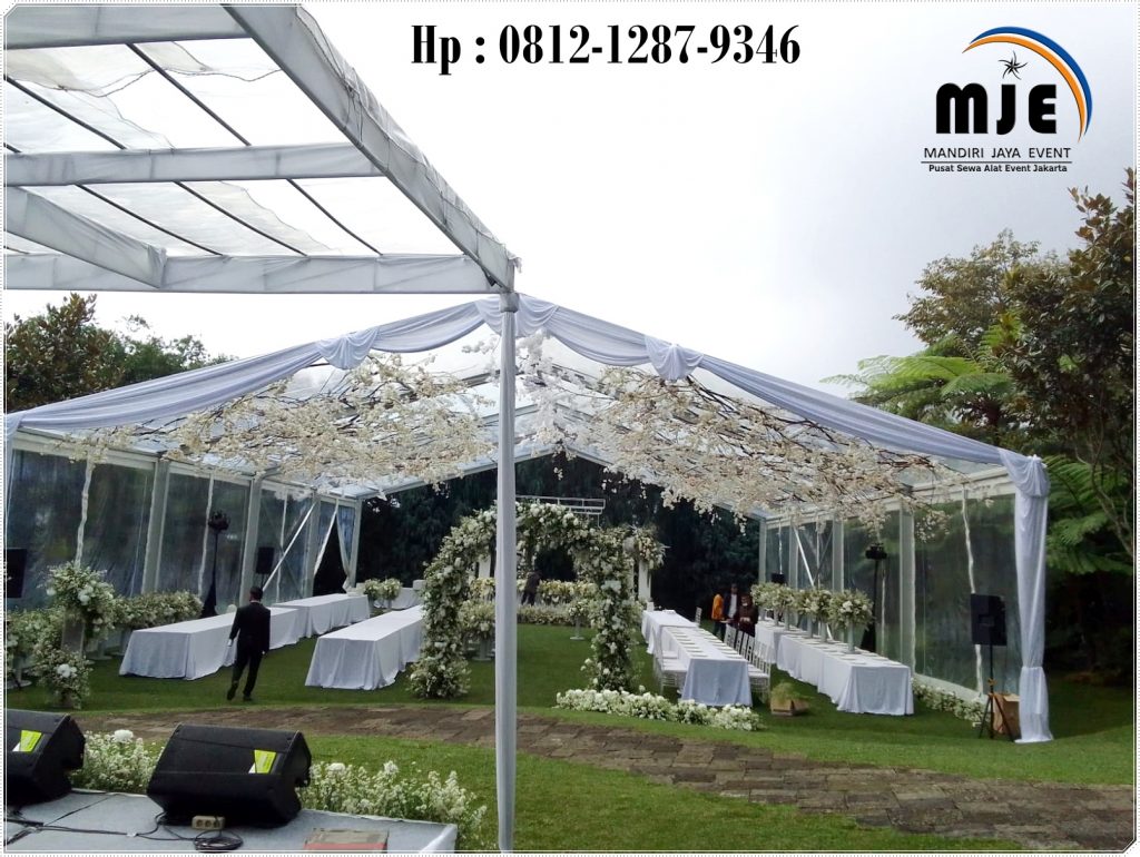 Rental Tenda Transparan Mewah Untuk Pernikahan Outdoor Bogor