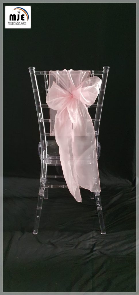 Sewa Kursi Tiffany Acrylic Aksesoris Pita Cantik 