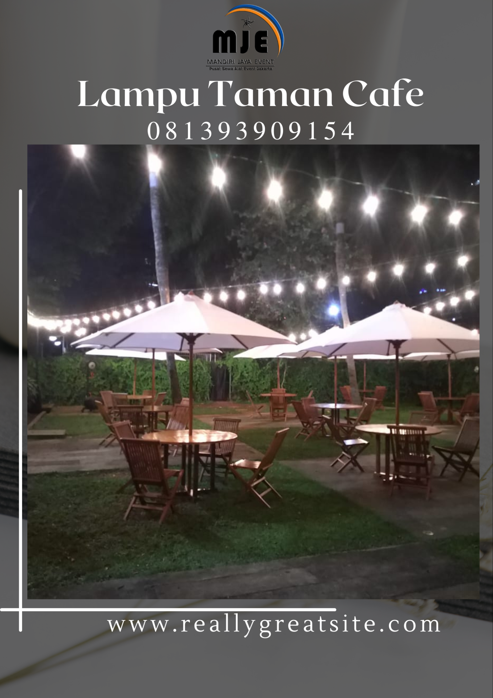 Rekomendasi Tempat Sewa Lampu Taman Cafe Di Rawasari Cempaka Putih Jakarta Pusat.