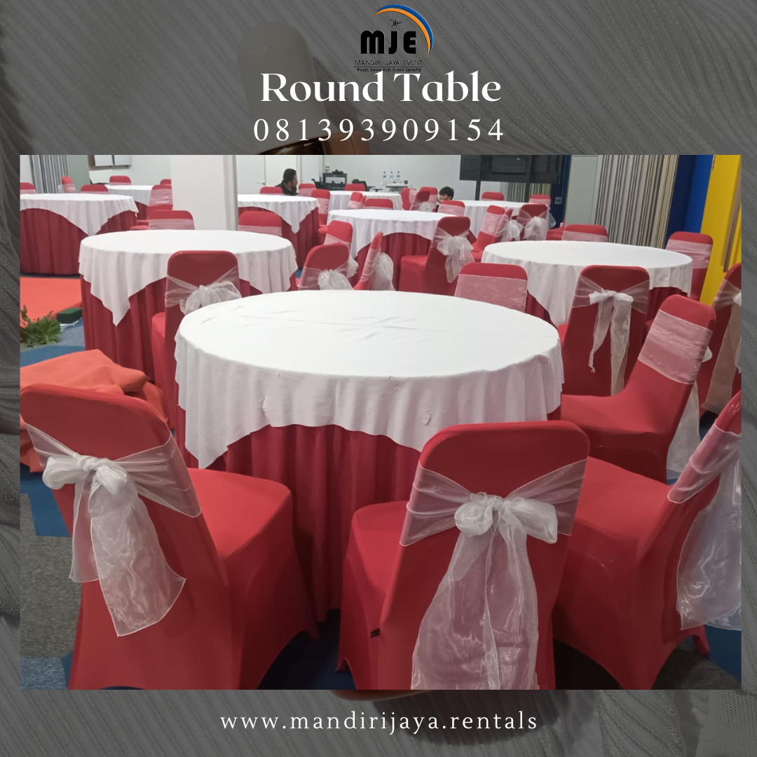 Rental Round Table Bampu Apus Cipyung Jakarta Selatan
