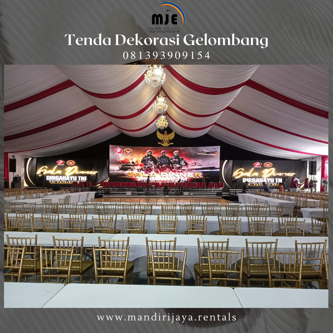 Sewa Tenda Dekorasi Gelombang Siap Pasang Jakarta
