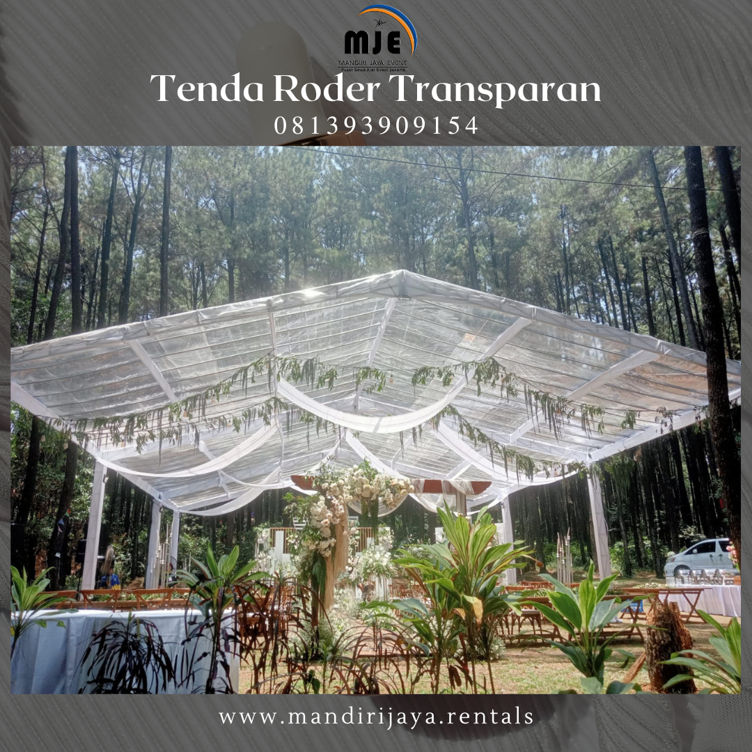 Sewa Tenda Roder Transparan Bandung Jawa Barat