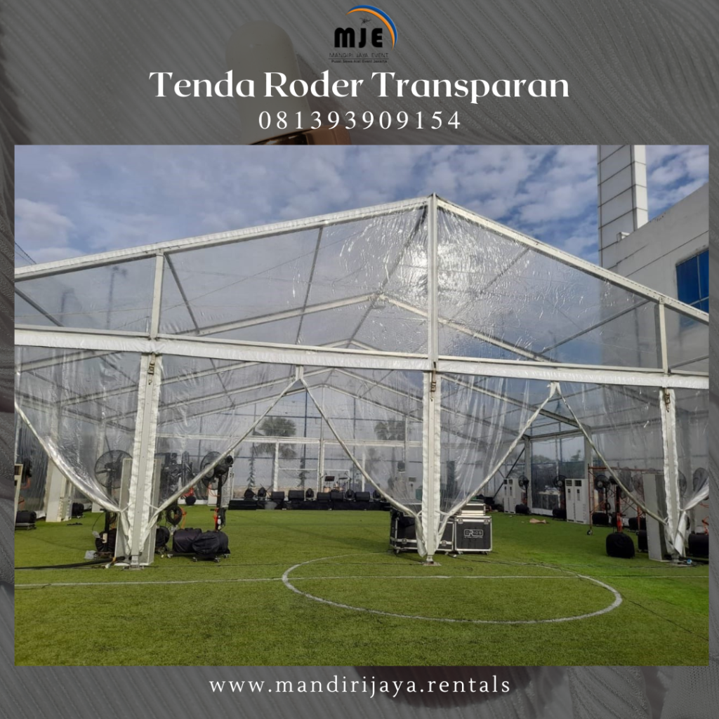 Sewa Tenda Roder Transparan Kawasan Industri Indotaisei Karawang