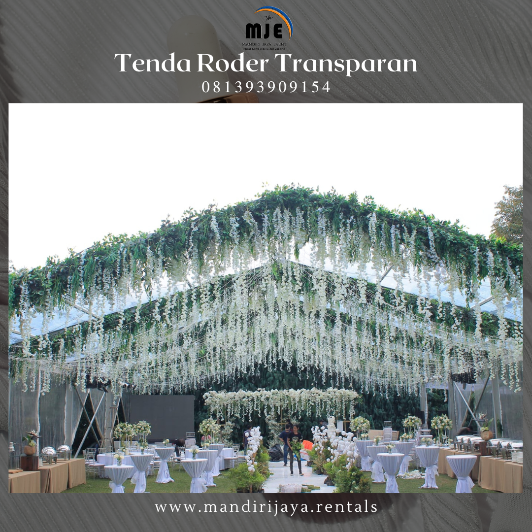 Sewa Tenda Roder Transparan Kawasan Industri Marunda Center Bekasi