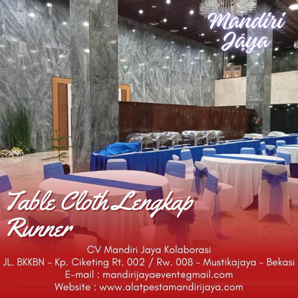 Sewa Table Cloth Lengkap Terdekat Siap Antar Jakarta