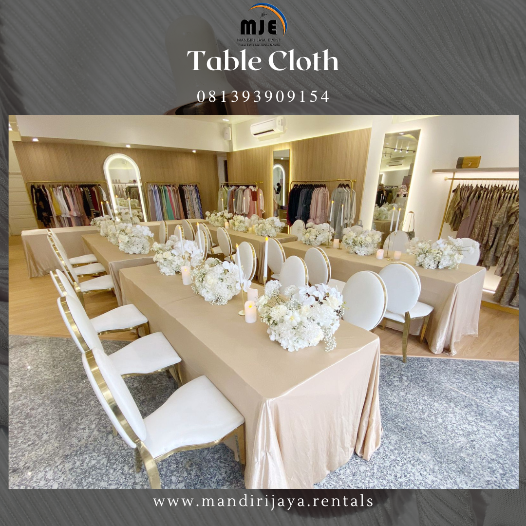 Sewa Table Cloth Mandala Permata Permai Industrial Estate Karawang