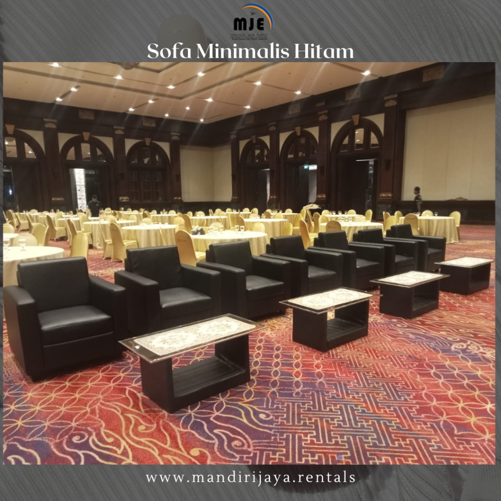 Sewa Sofa Minimalis Hitam Karangtengah Tangerang