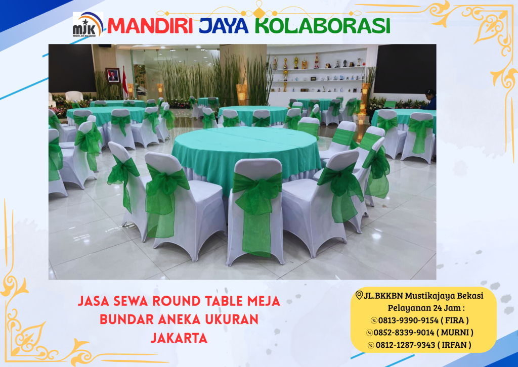 Jasa Sewa Round Table Meja Bundar Aneka Ukuran Jakarta