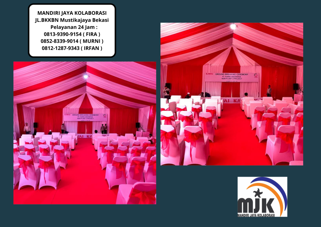 Pusat Sewa Tenda Roder Daerah Jakarta Dekorasi Merah Putih Kerangka Berkualitas