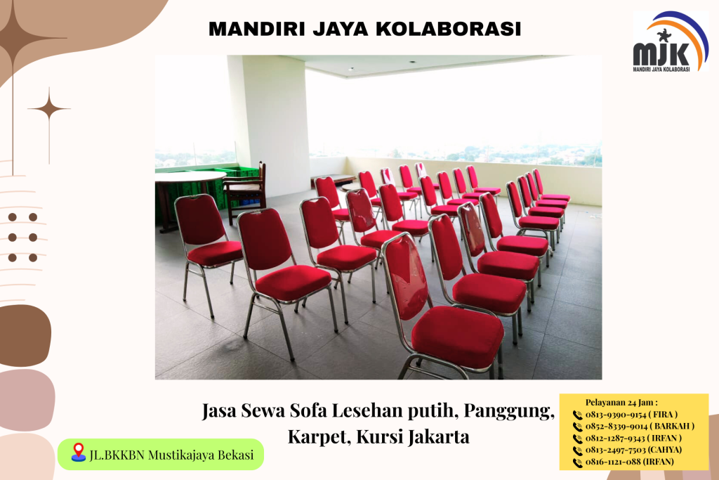 Jasa Sewa Sofa Lesehan putih Panggung Karpet Kursi Jakarta