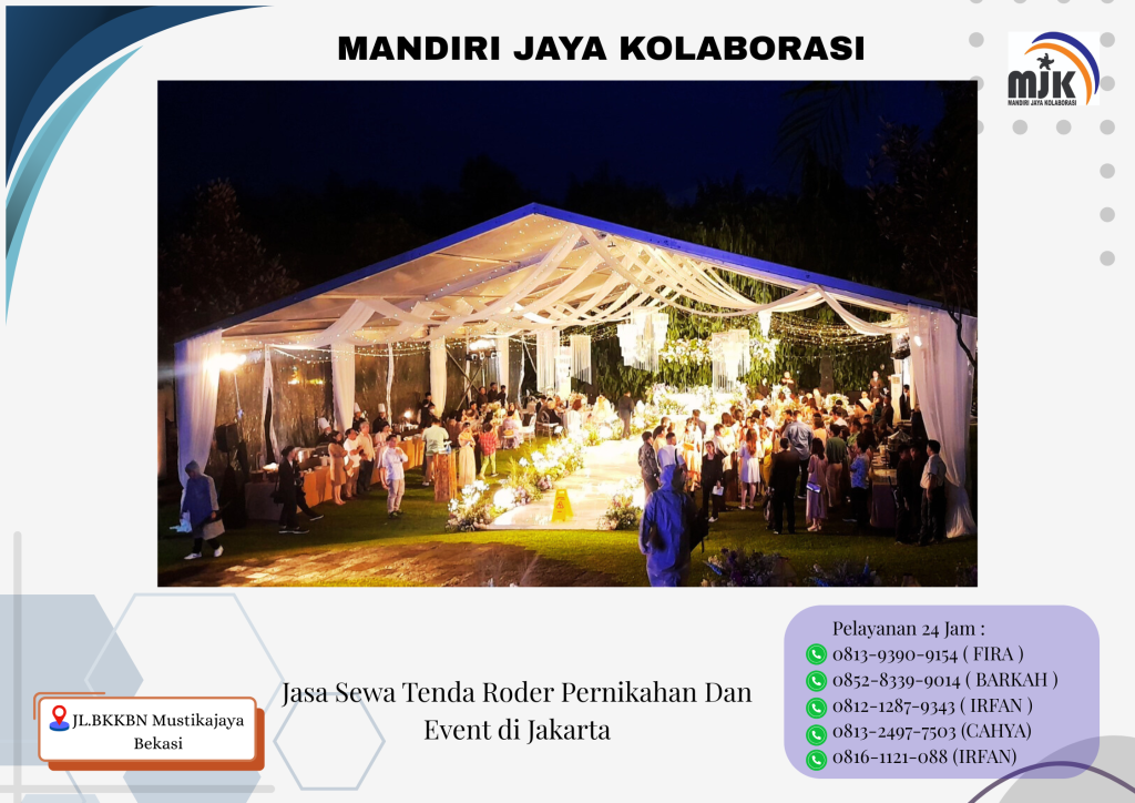 Jasa Sewa Tenda Roder Pernikahan Dan Event di Jakarta