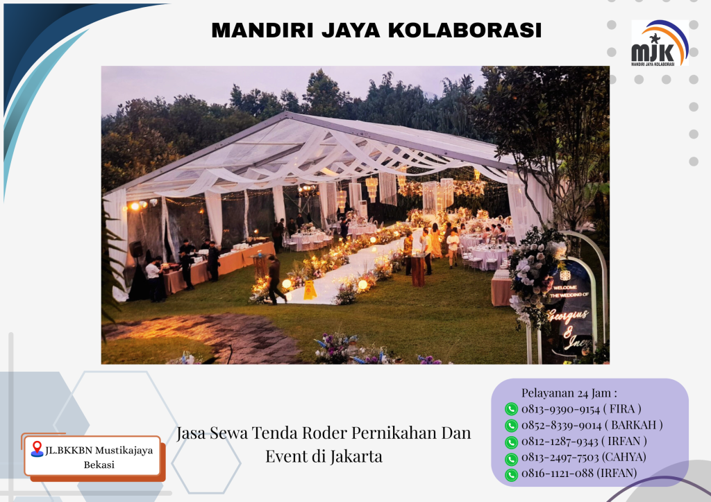 Jasa Sewa Tenda Roder Pernikahan Dan Event di Jakarta