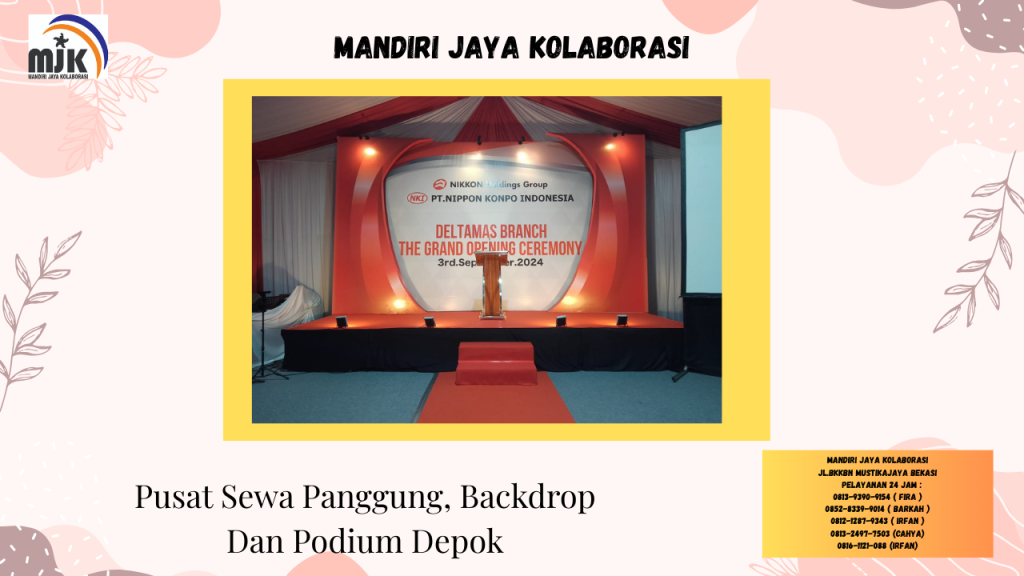 Pusat Sewa Panggung Backdrop Dan Podium Depok