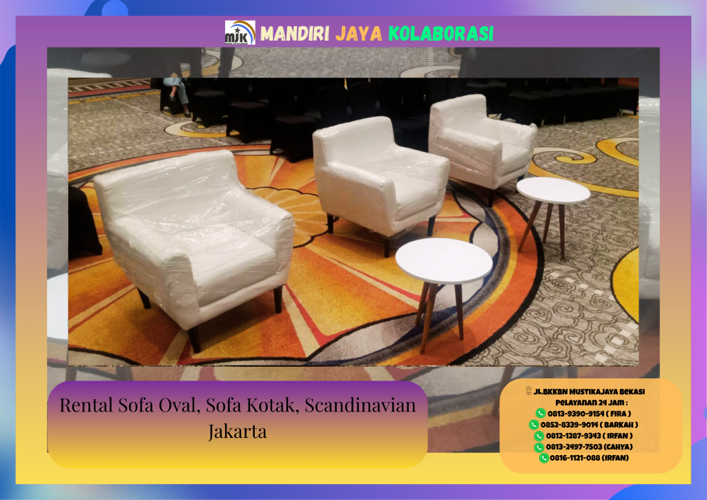 Rental Sofa Oval Sofa Kotak Scandinavian Jakarta