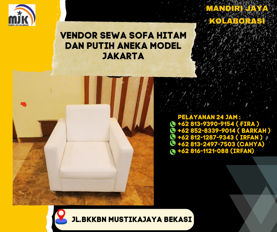 Vendor Sewa Sofa Hitam Dan Putih Aneka Model Jakarta