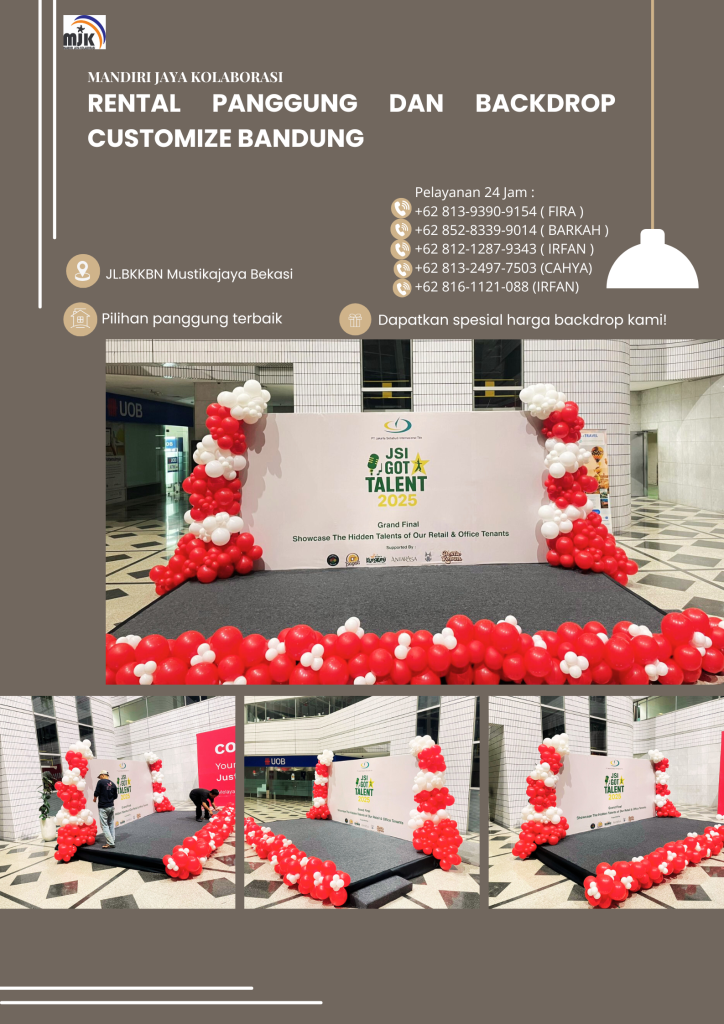 Rental Panggung Dan Backdrop Customize Bandung