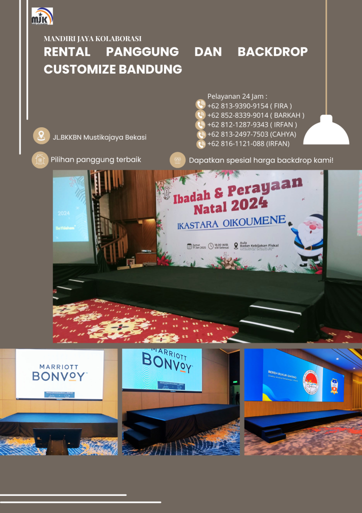 Rental Panggung Dan Backdrop Customize Bandung