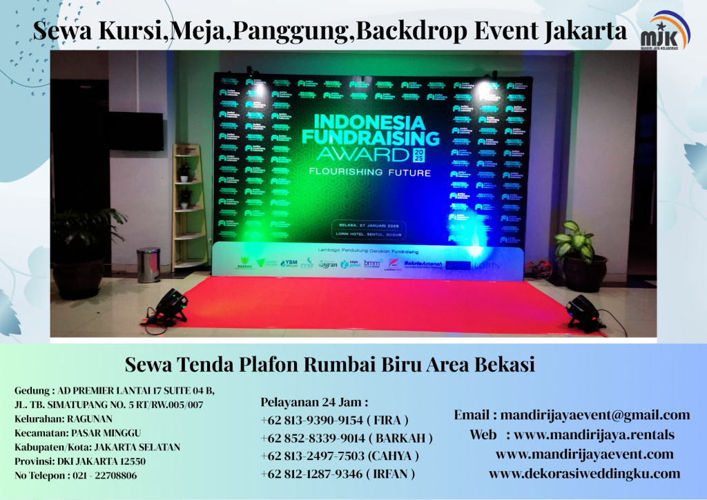 Sewa Kursi,Meja,Panggung,Backdrop Event Jakarta