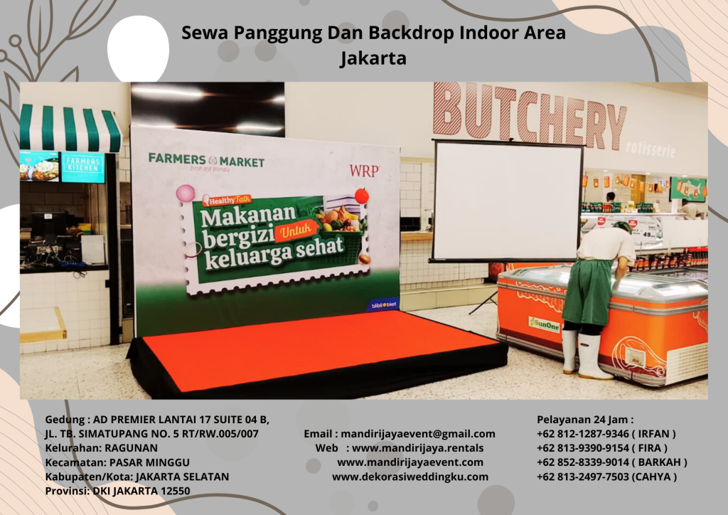 Sewa Panggung Dan Backdrop Indoor Area Jakarta