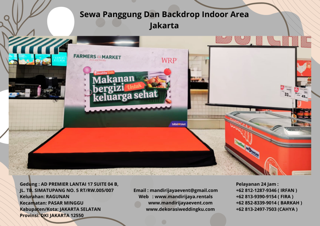 Sewa Panggung Dan Backdrop Indoor Area Jakarta