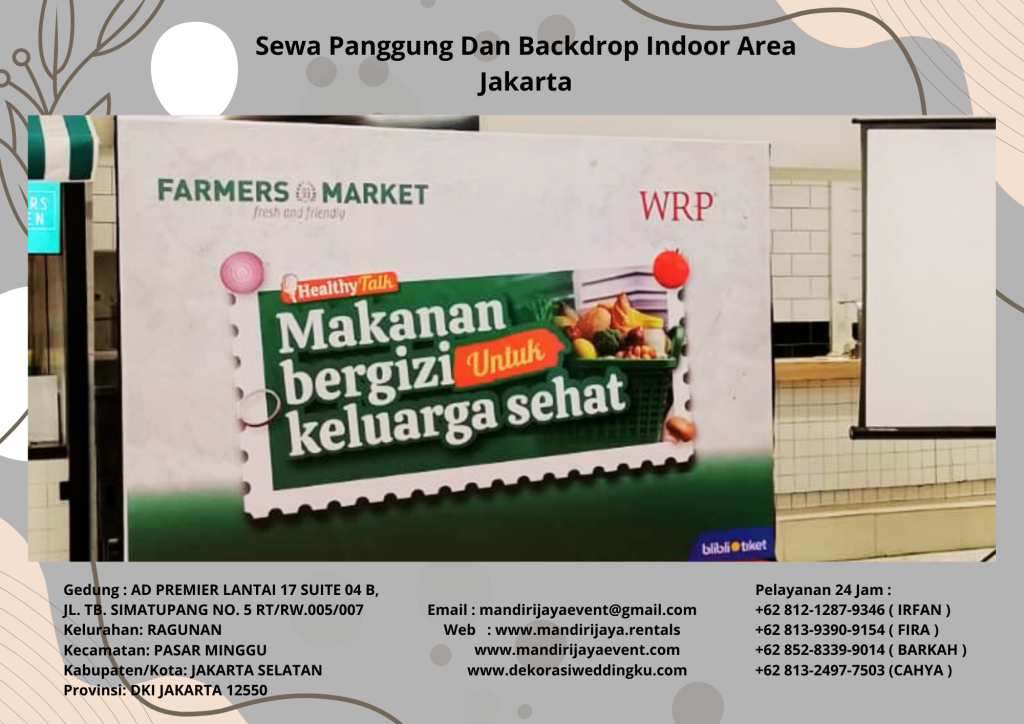 Sewa Panggung Dan Backdrop Indoor Area Jakarta