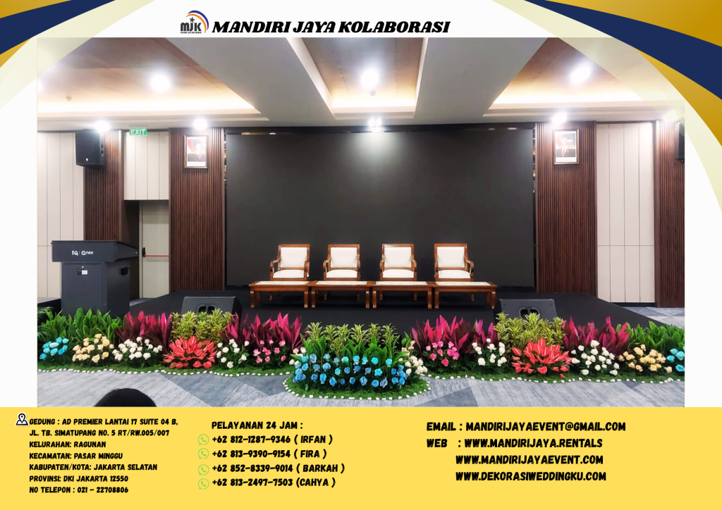 Rental Panggung Plus Mini Garden Bunga Segar Jakarta
