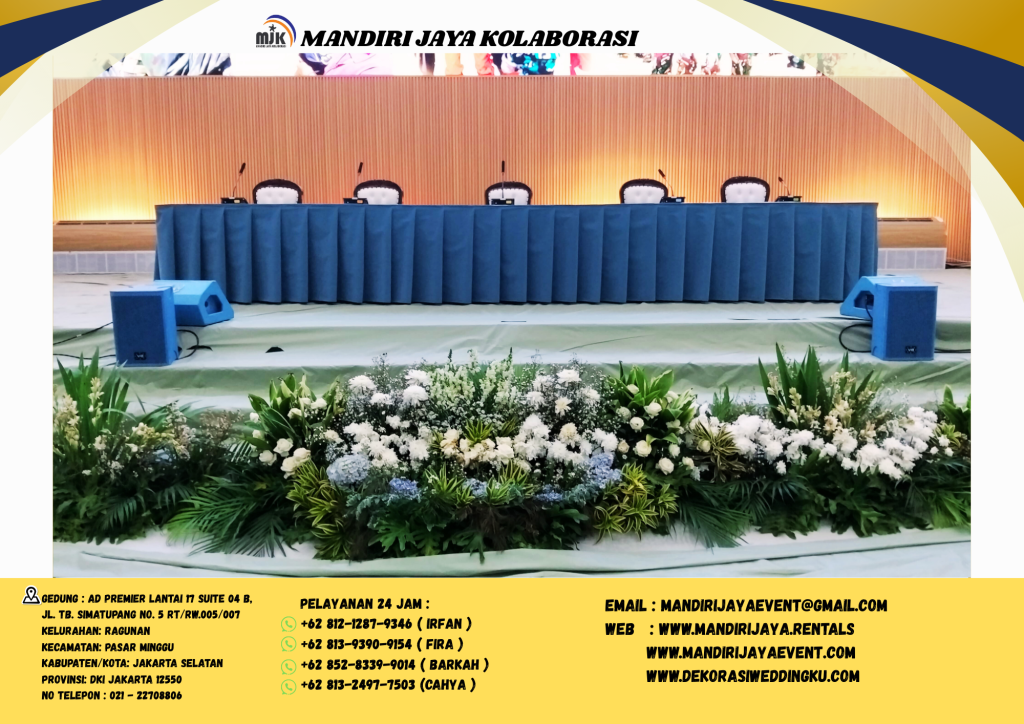 Rental Panggung Plus Mini Garden Bunga Segar Jakarta