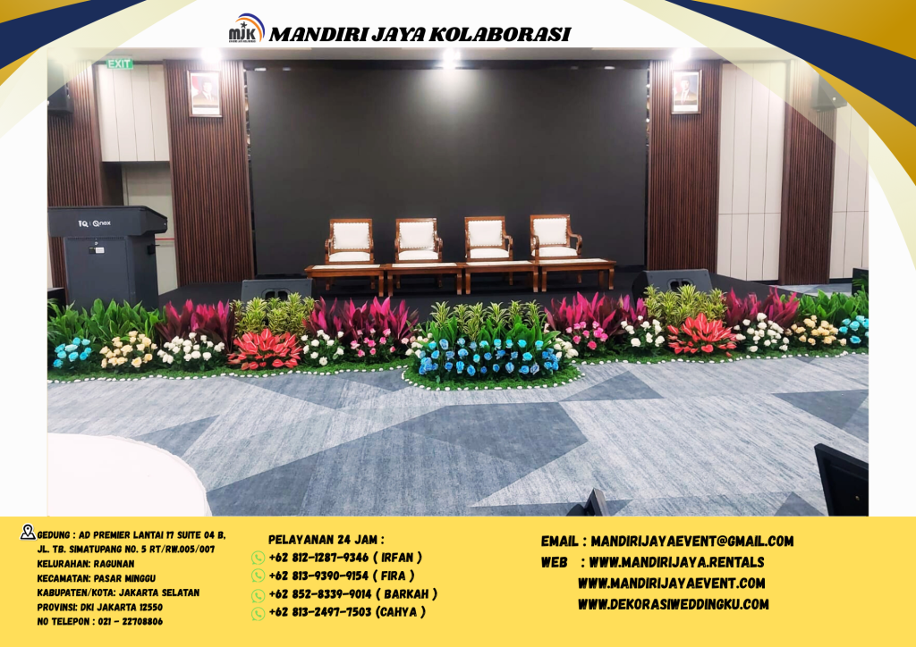 Rental Panggung Plus Mini Garden Bunga Segar Jakarta