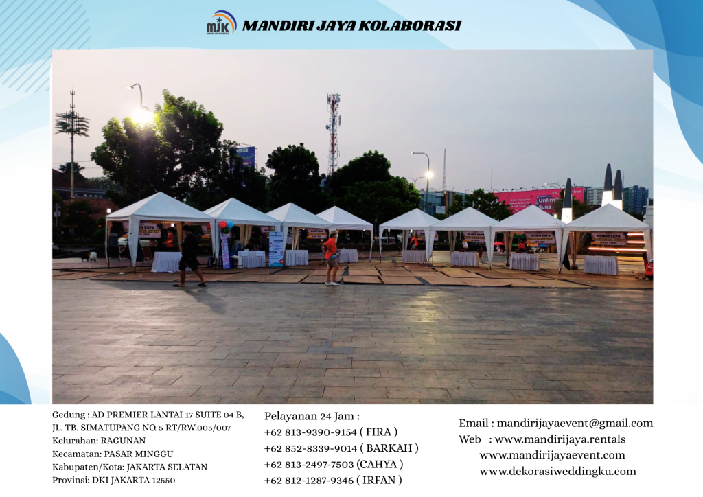 Rental Tenda Bazzar Bazar Ukuran 2x2m Dan 3x3m Jakarta