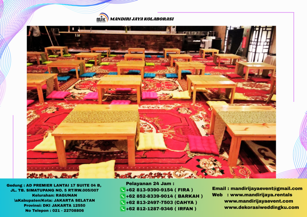 Sewa Karpet Permadani Dan Meja Lesehan Event Ramadhan Jakarta