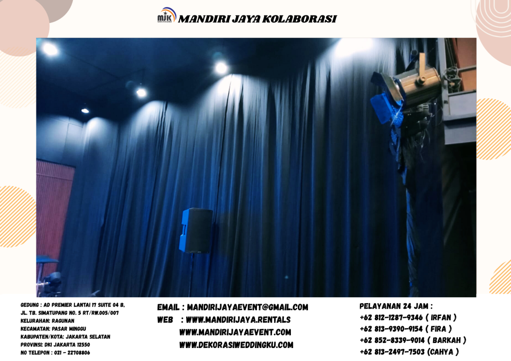 Sewa Tirai Filamin Dan Lotto Hitam Area Jakarta