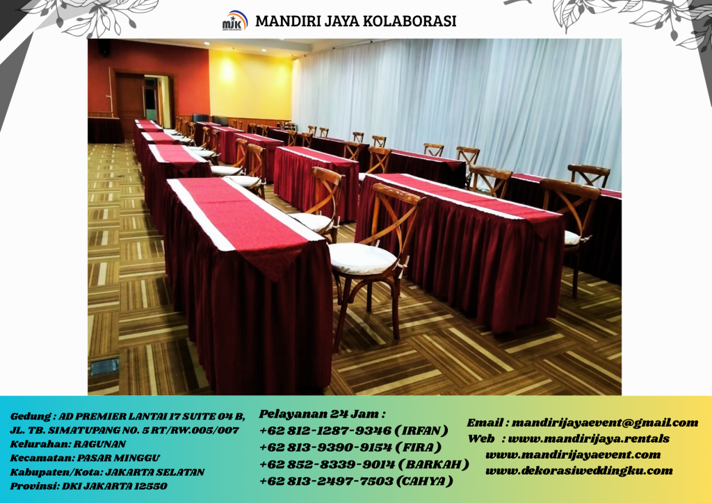 Spesialis Vendor Sewa Kursi Dan Meja Area PIK 2