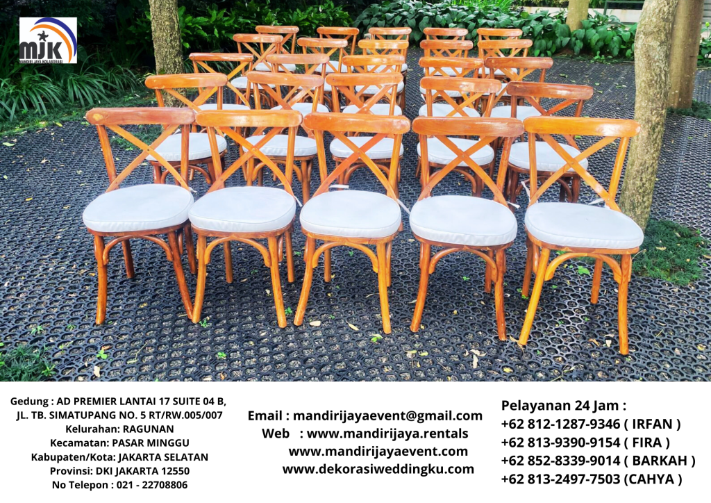 Jasa Sewa Kursi Corsback Meja Kotak Cover Putih Di Karawang