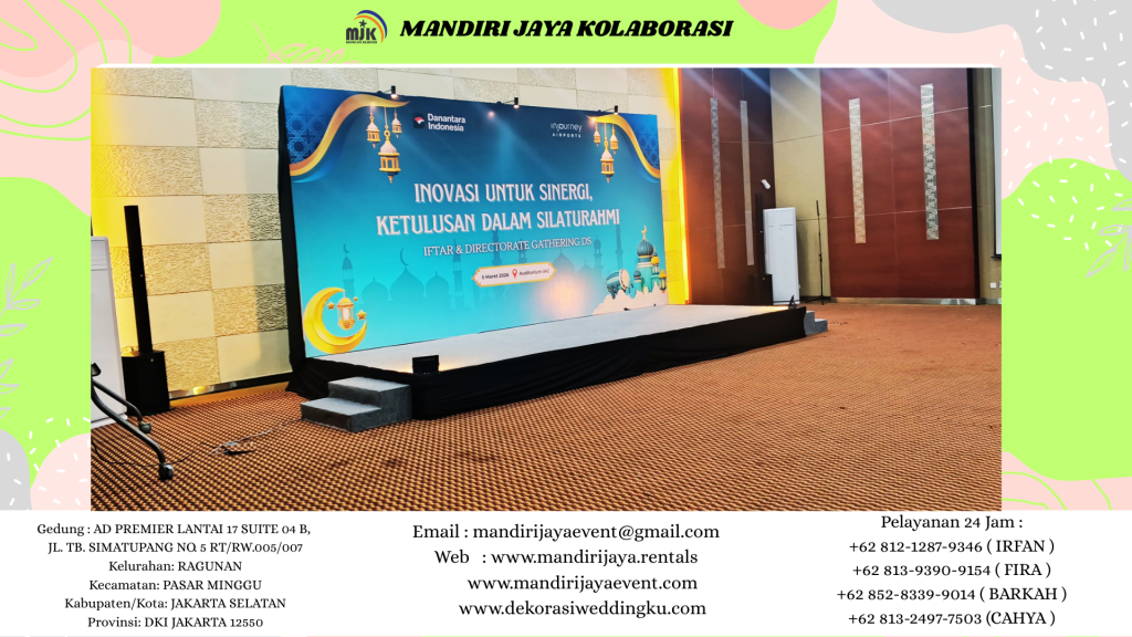Jasa Sewa Panggung Fin Karpet Buana, Backdrop Flexy Di Tangerang