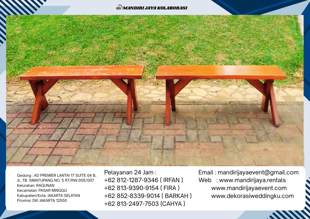 Rental Bangku Taman Kaki Silang Area Jakarta