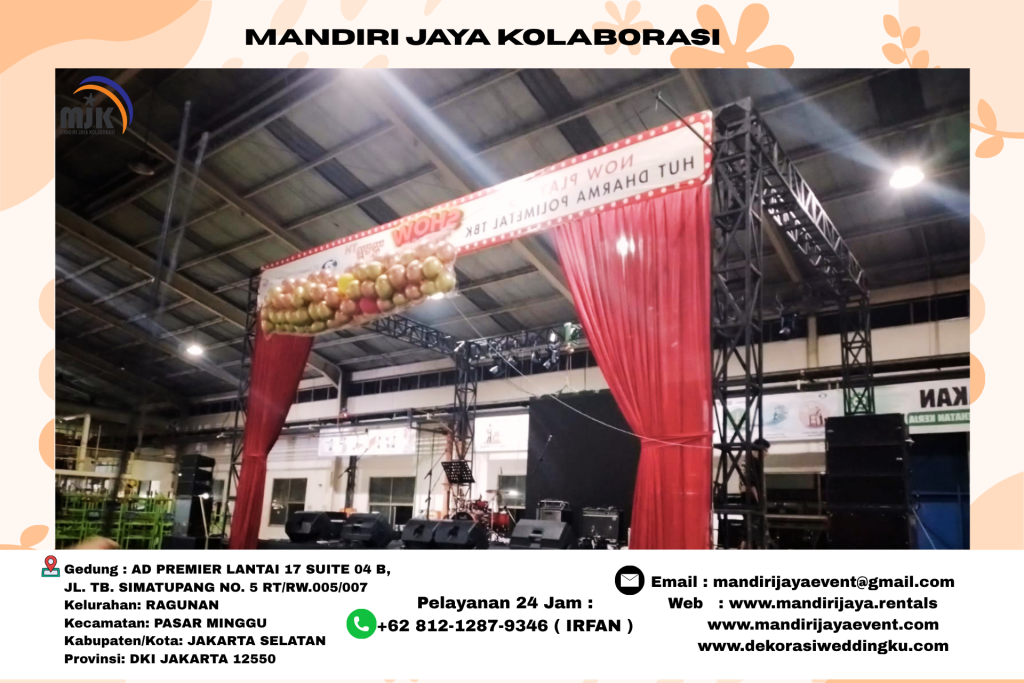 Rental Tenda Dan Panggung Full Dekorasi Area Jakarta