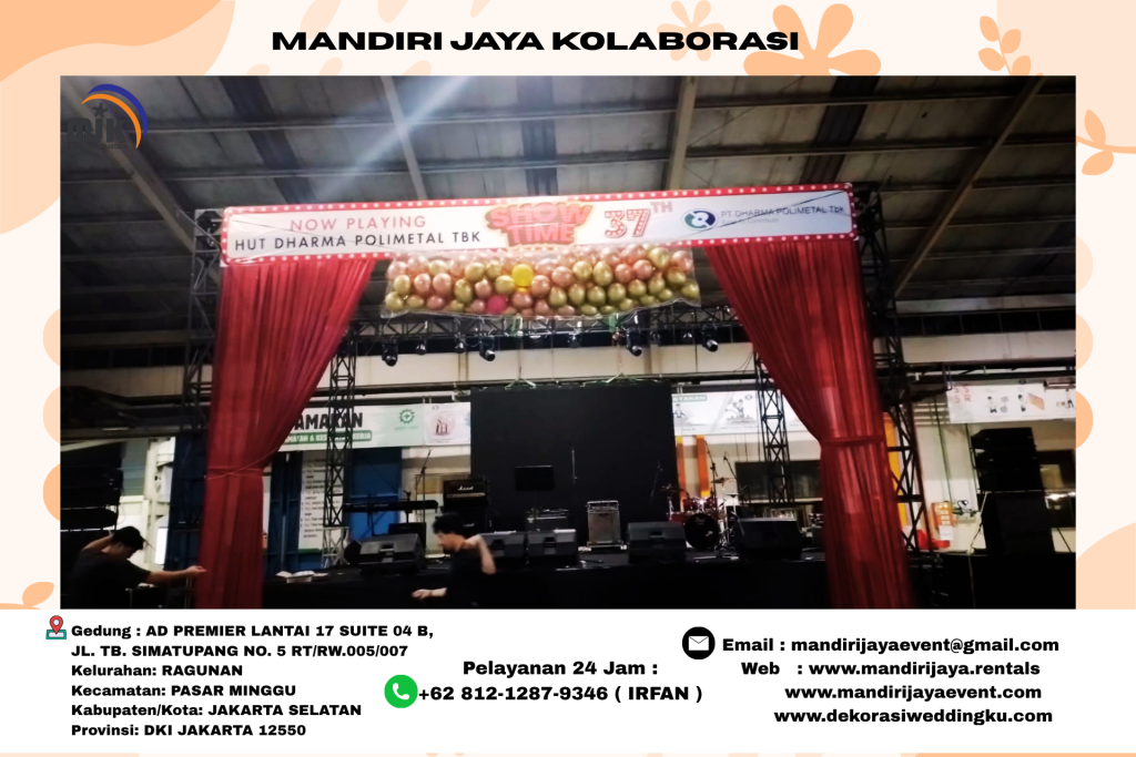 Rental Tenda Dan Panggung Full Dekorasi Area Jakarta