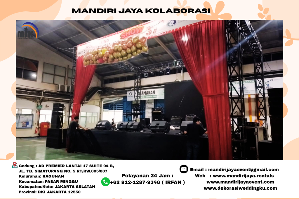 Rental Tenda Dan Panggung Full Dekorasi Area Jakarta