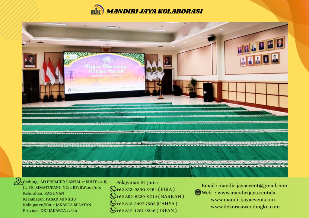 Sewa Karpet Sajadah Hijau Panjang Masjid Di Depok