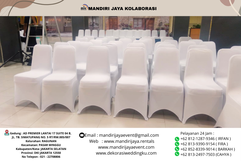 Sewa Kursi Futura Susun Beragam Cover Bersih Stok Banyak Di Jakarta
