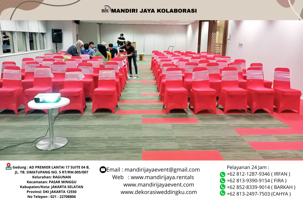 Sewa Kursi Futura Susun Beragam Cover Bersih Stok Banyak Di Jakarta