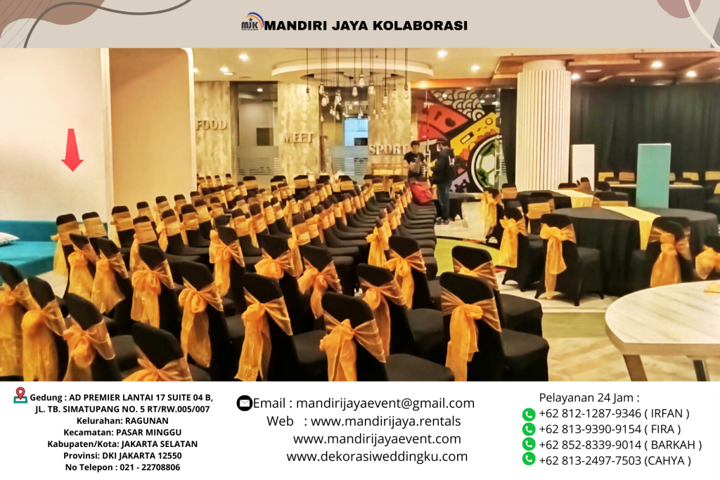 Sewa Kursi Futura Susun Beragam Cover Bersih Stok Banyak Di Jakarta