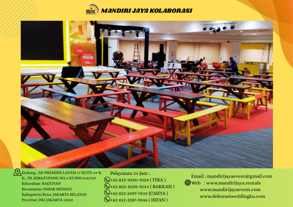 Sewa Meja Bangku Taman Bazar Ramadhan Di Bekasi