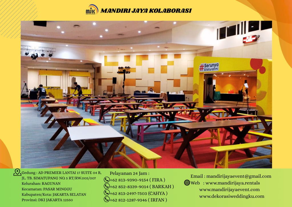 Sewa Meja Bangku Taman Bazar Ramadhan Di Bekasi