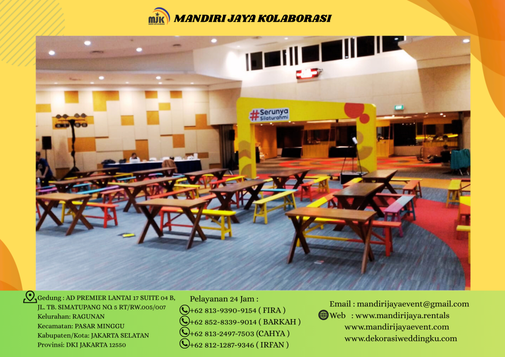 Sewa Meja Bangku Taman Bazar Ramadhan Di Bekasi