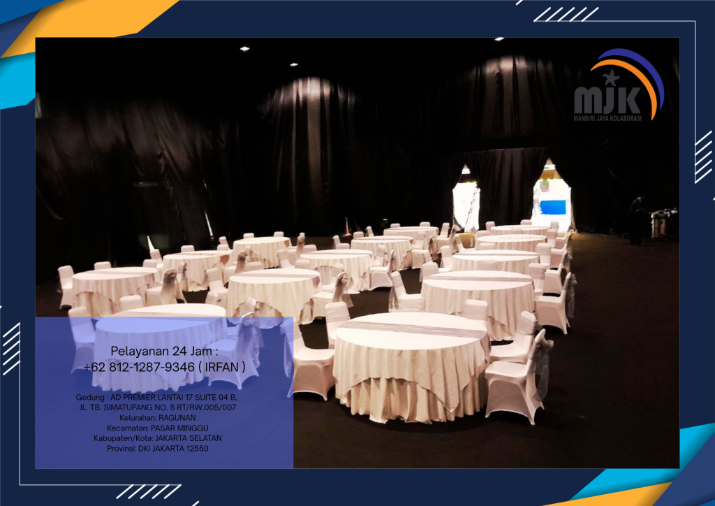 Pusat Sewa Meja Bundar Lengkap Beragam Ukuran Area PIK 2