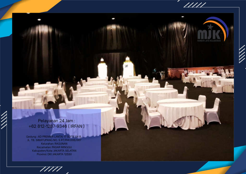 Pusat Sewa Meja Bundar Lengkap Beragam Ukuran Area PIK 2
