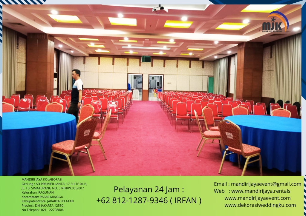 Rental Cover Meja dan Kursi Bersih dan Harum Siap Kirim Jakarta