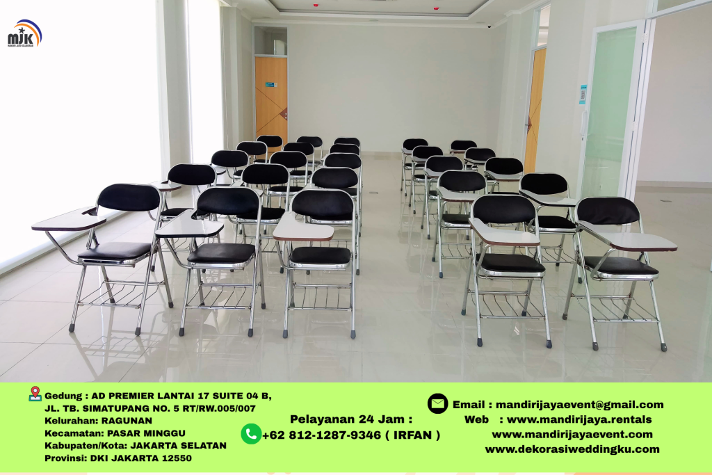 Sewa Kursi Kuliah Stainless Elegan Stok Banyak Area Cikarang Bekasi