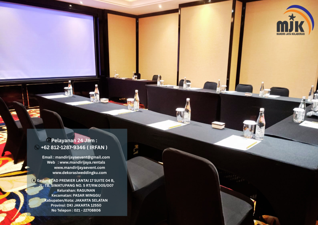 Sewa Meja Dan Kursi Event Full Cover Siap kirim Area Depok